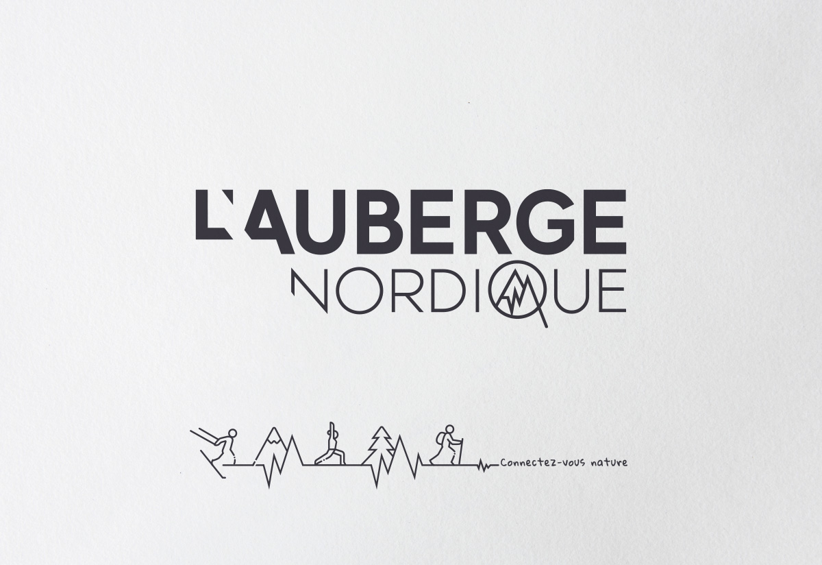 AUBERGE NORDIQUE-abaca studio-Logo Frise