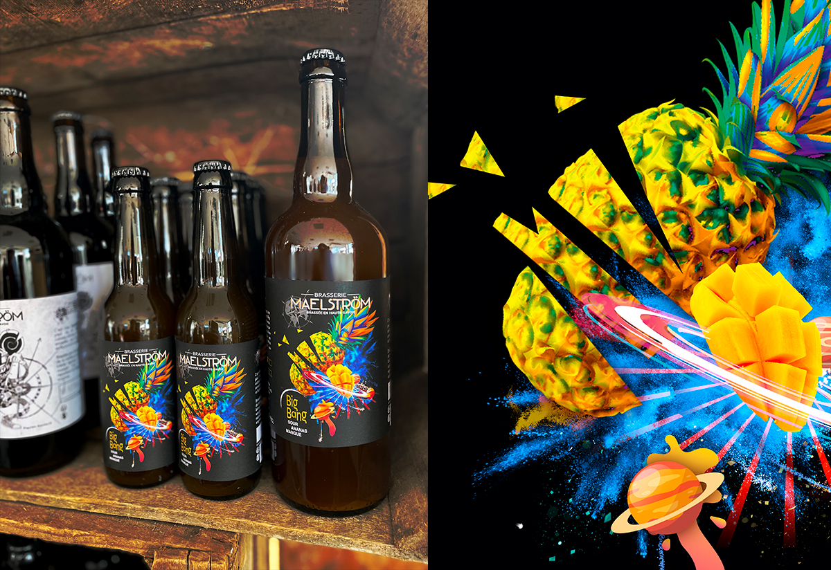 ABACA STUDIO - BRASSERIE MAELSTROM - Biere Big Bang 2