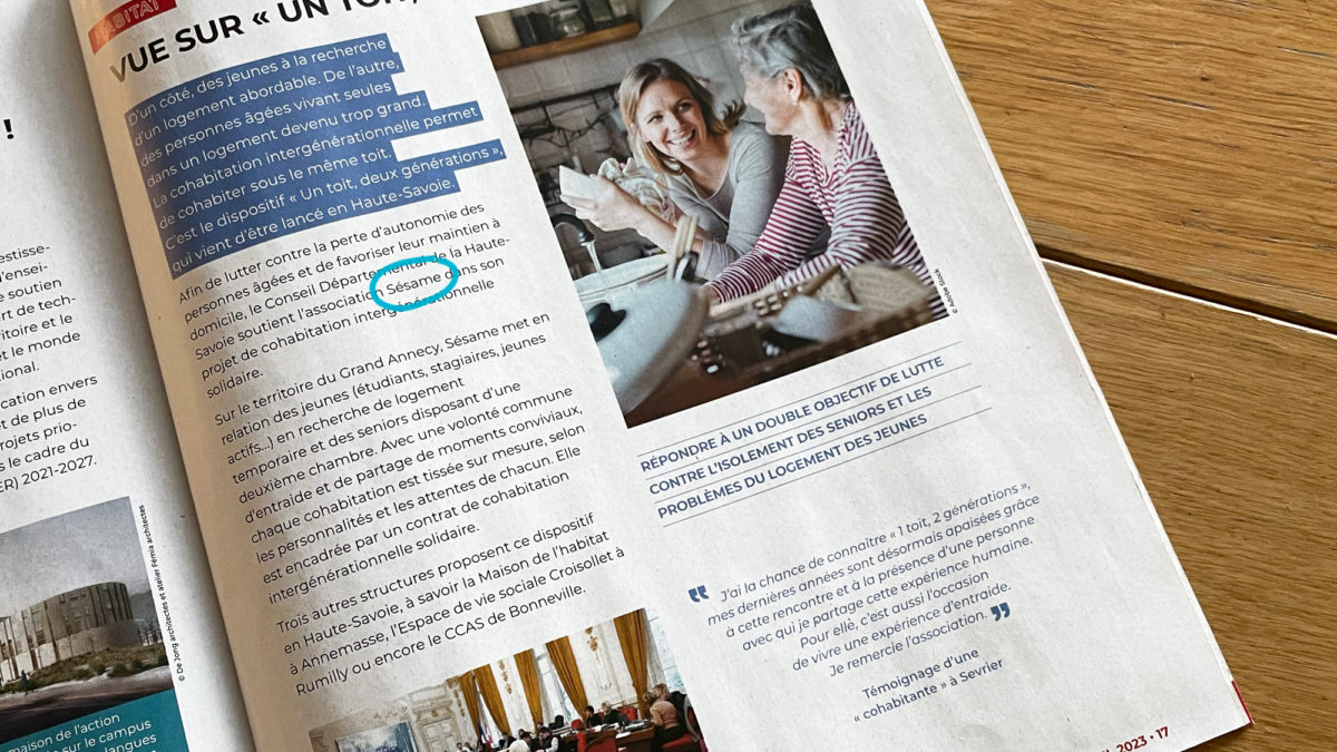 ABACA STUDIO - SESAME - article Haute-Savoie Magazine