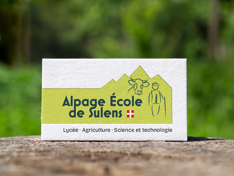 Abaca - Alpage-Ecole - Identité Graphique - carte de visite