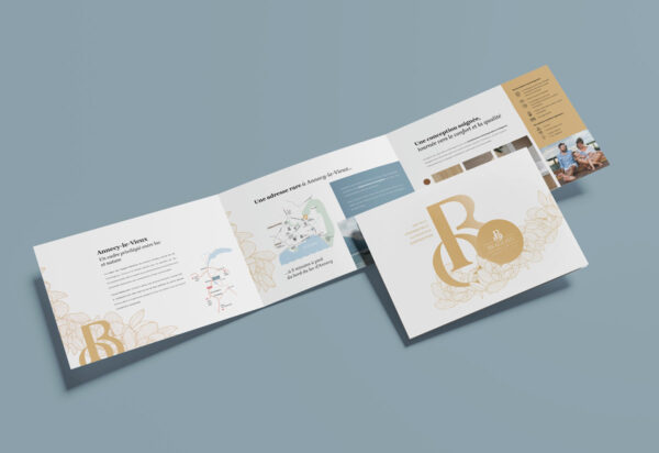 plaquette immobilière haut de gamme pour le programme Villa Beaulieu